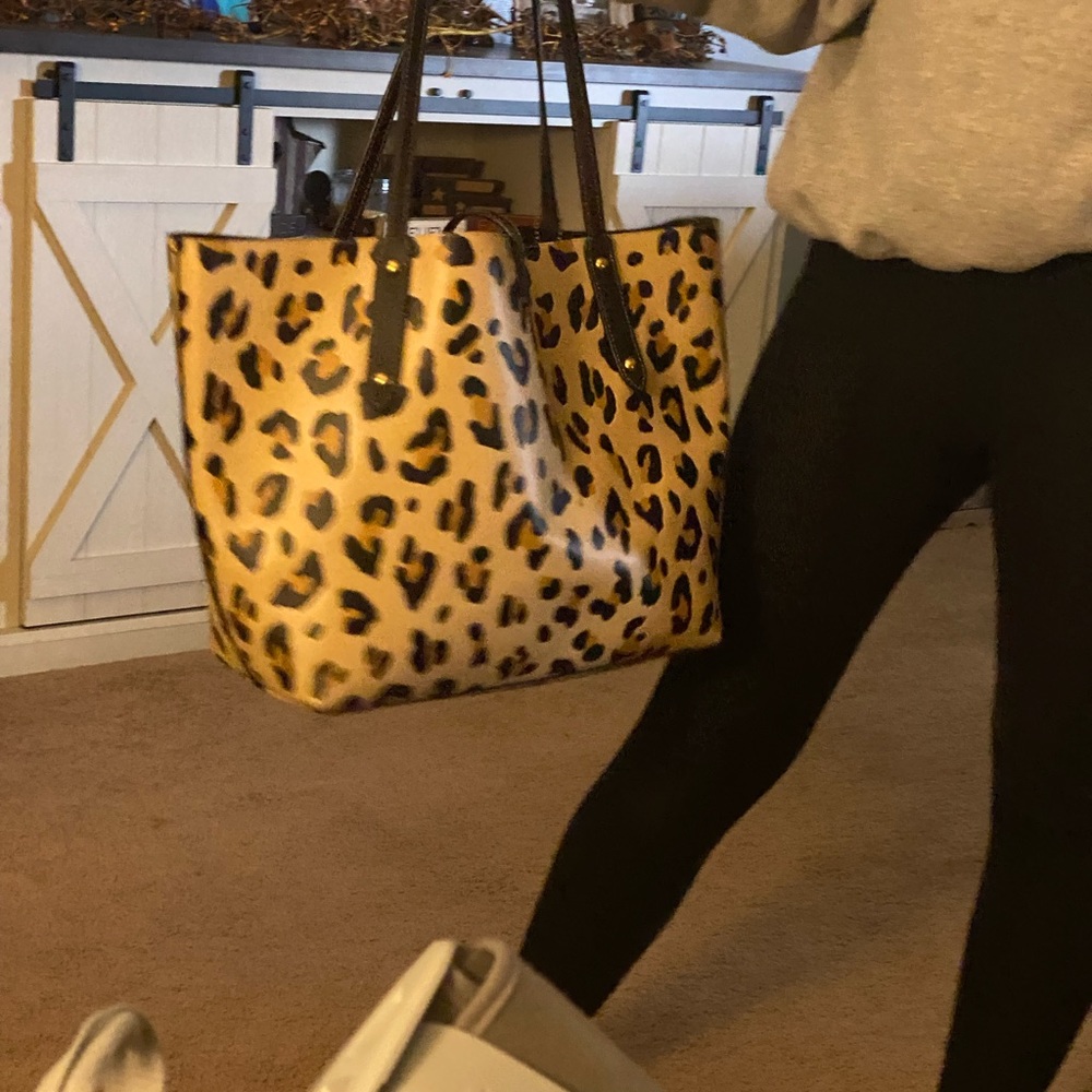 Cheetah coach tote